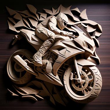 3D модель Kawasaki Ninja 250 (STL)